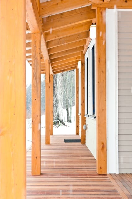 Eastern hemlock beams